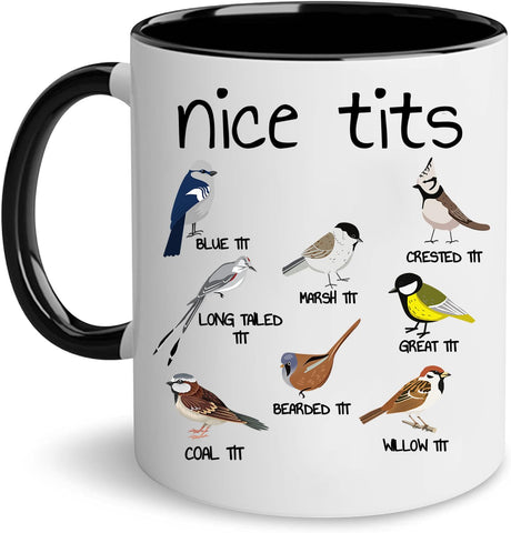 Taza Vivulla68 con aves en alambre para observar la naturaleza
