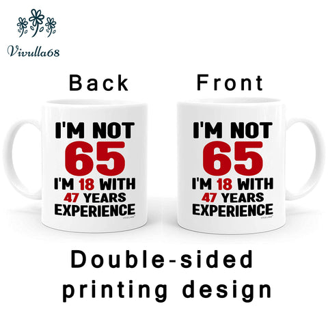 Taza Vivulla68 cumpleaños 65 hombre: ideal para saborear café
