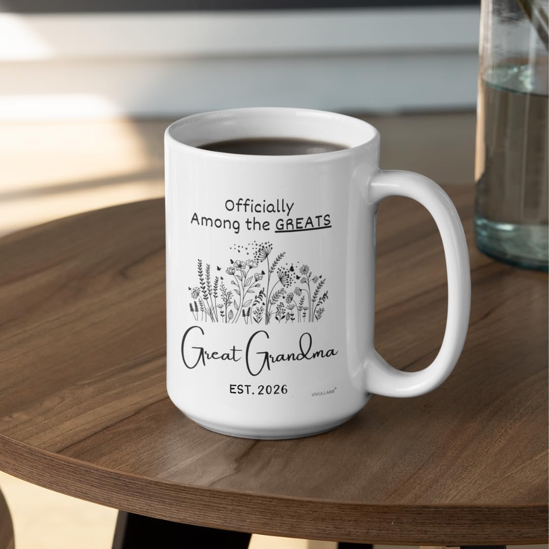Vivulla68 Taza gran abuela cerámica de alta calidad, duradera para uso diario.