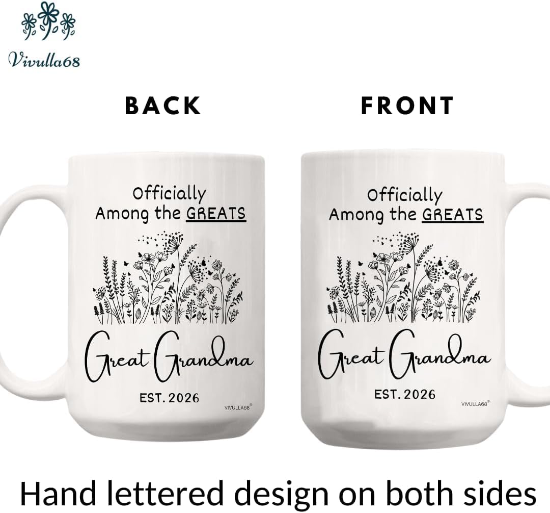 Vivulla68 Taza gran abuela Navidad, regalo perfecto para sorprender en las fiestas.