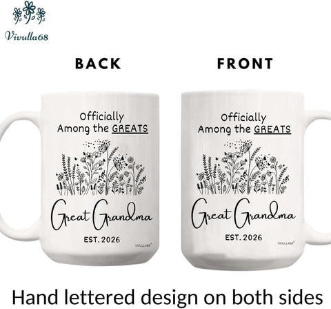 Vivulla68 Taza gran abuela Navidad, regalo perfecto para sorprender en las fiestas.
