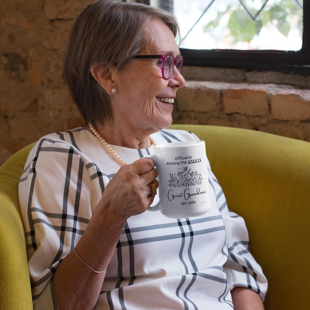 Vivulla68 Taza gran abuela uso diario, apta para microondas y lavavajillas.