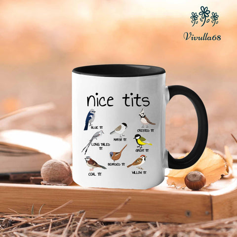 Taza Nice Tits 11 oz, diseño llamativo para coleccionistas