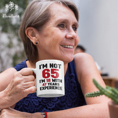 Taza Vivulla68 regalo 65 aniversario: recuerdos felices