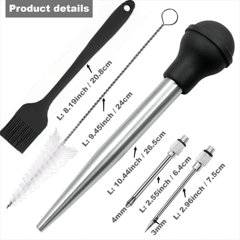 Viwehots agujas inyector para pavo, sabor profundo en cada corte