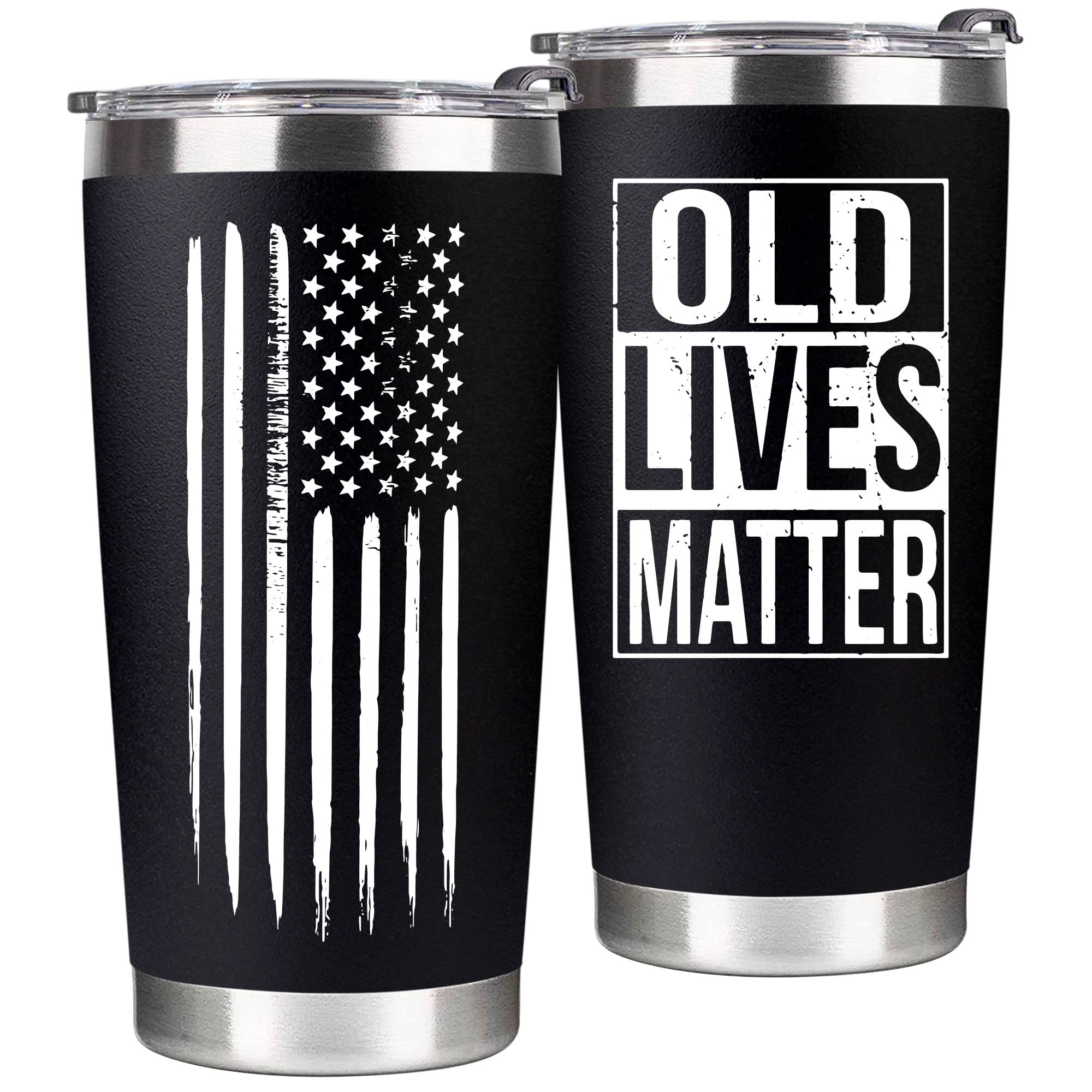 VIWIS Taza térmica hombre viejo frontal: regalo de cumpleaños humorístico y práctico.