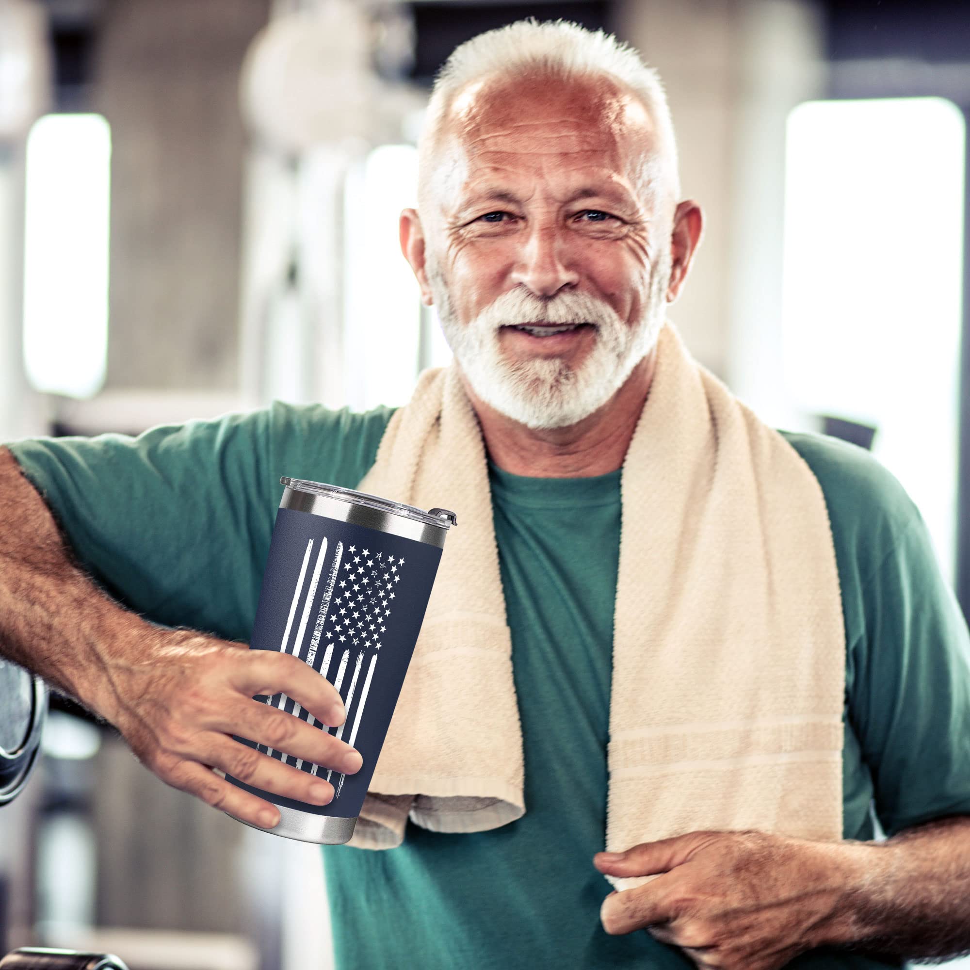 VIWIS vaso térmico 20 onzas con diseño práctico para hombres.
