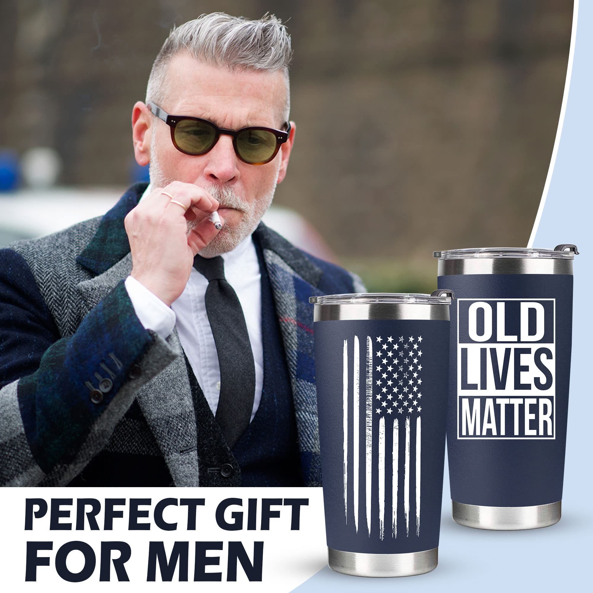 VIWIS vaso térmico 20 onzas perfecto para abuelos y regalos.