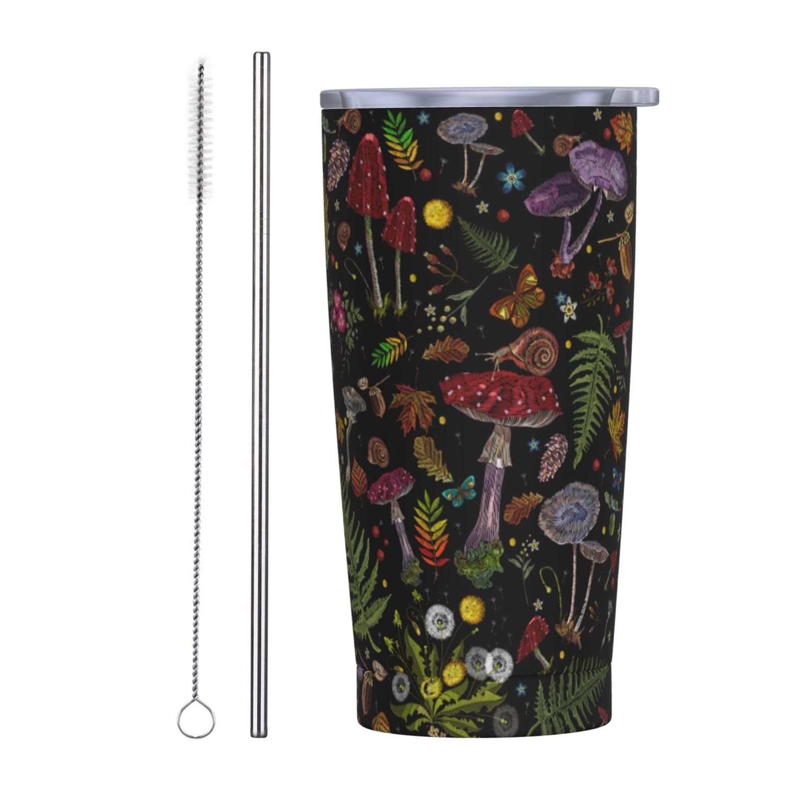 VJFDVNID vaso térmico hongo con doble pared para bebidas frías