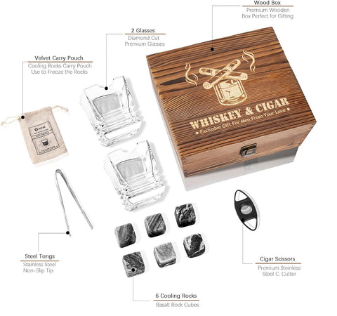VKDONE piedras whisky naturales para enfriar sin diluir.