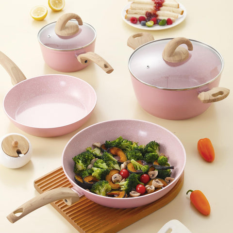 Vkoocy sarten 11 pulgadas con granito para dorar y sellar