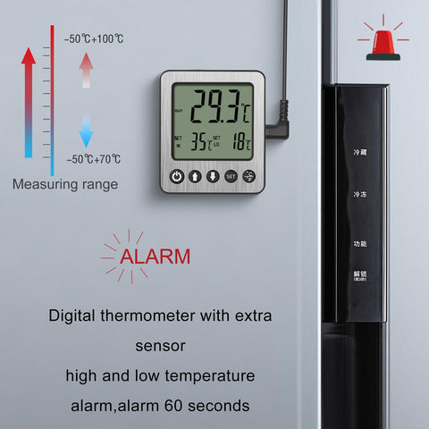 Lectura en pantalla de cristal y alarma de 60 segundos de VLEJEARI