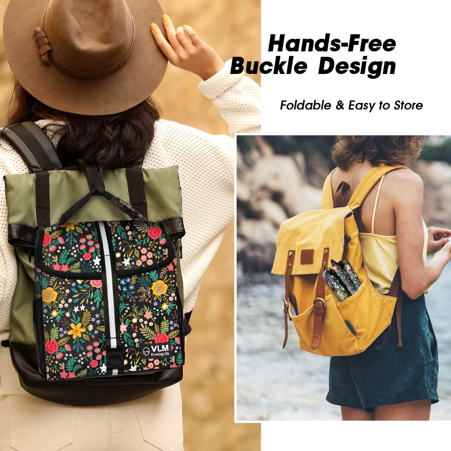 Bolsa de almuerzo VLM para picnic al exterior, práctica y elegante.