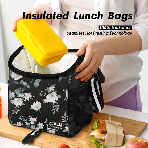 Lonchera de gran capacidad VLM para almuerzo, bebidas y fruta.