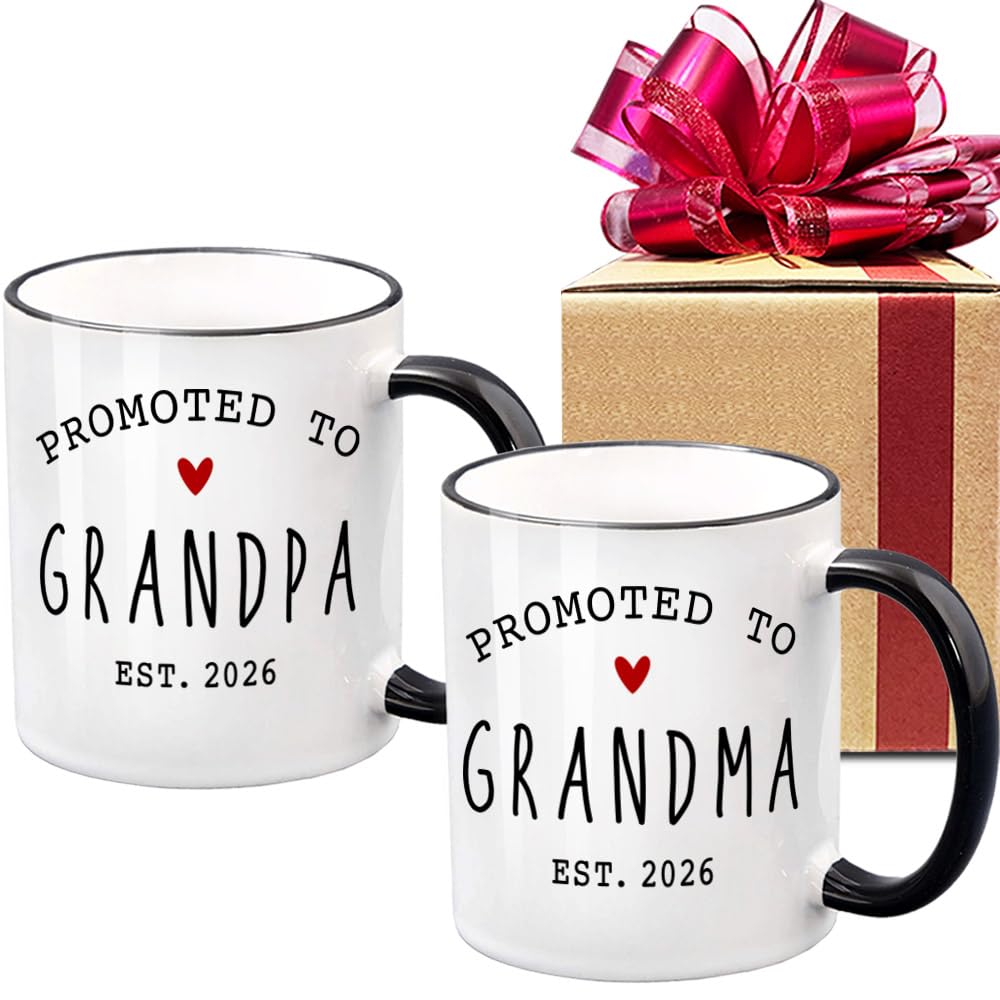 VLUG taza abuelos nuevos, conjunto regalo ideal para iniciar la mañana con café.