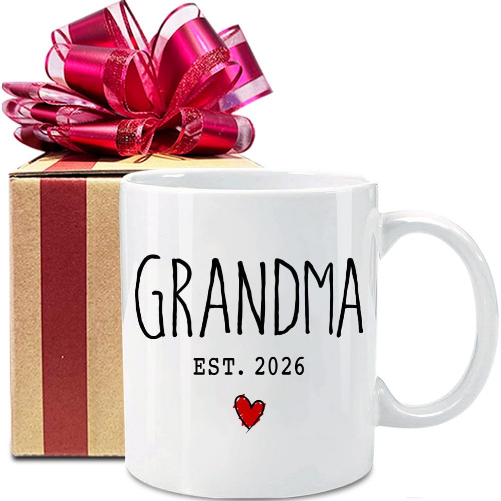 VLUG taza primer abuela EST 2026, cercano para celebrar la noticia.