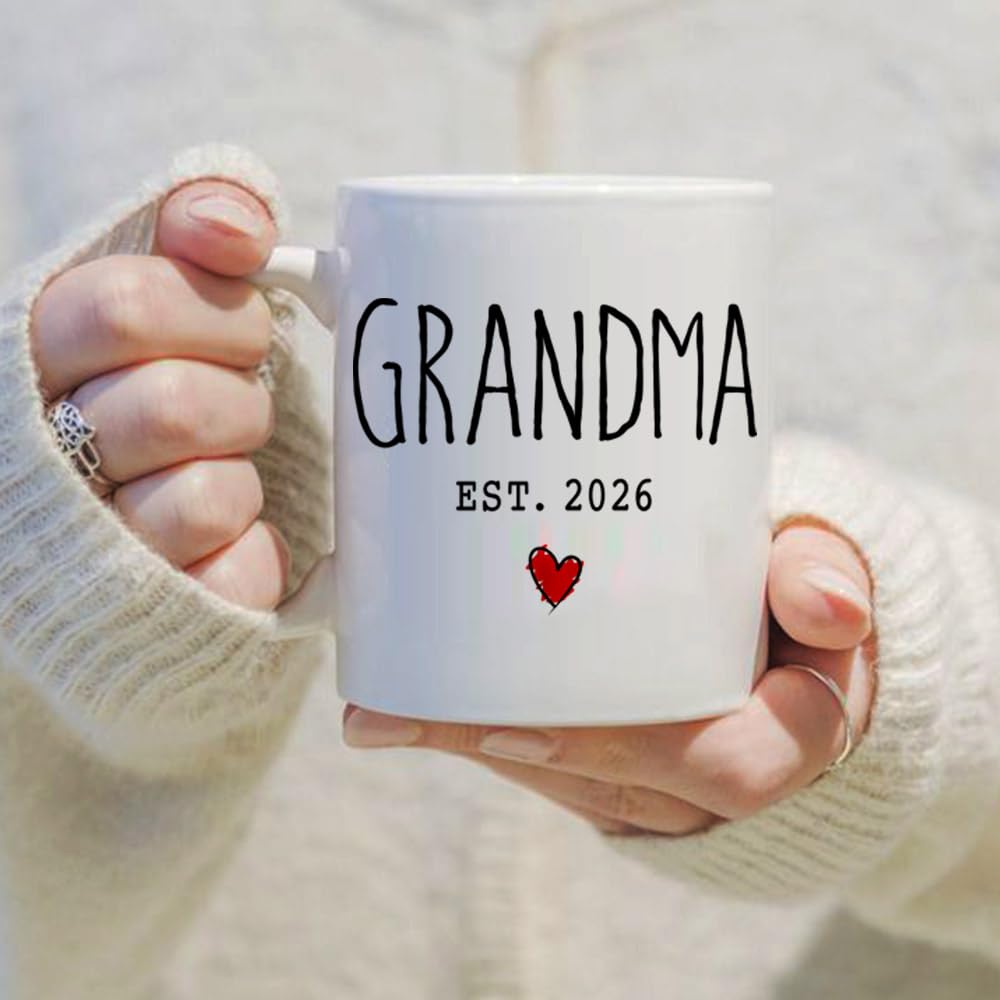 VLUG taza regalo abuela nueva embarazo anuncio, ideal para sorpresa.