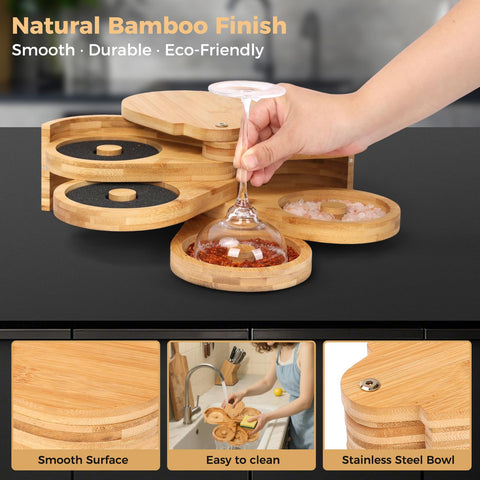 Diseño natural de bambú, compacto y elegante de VMAWJ