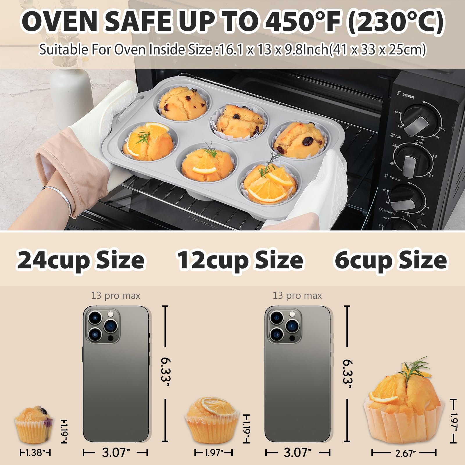 Vnray molde silicona para bocaditos de huevo, ideal para desayunos.