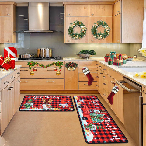 Voanos alfombras de cocina, detalle del diseño, ideal para salpicaduras y comodidad.