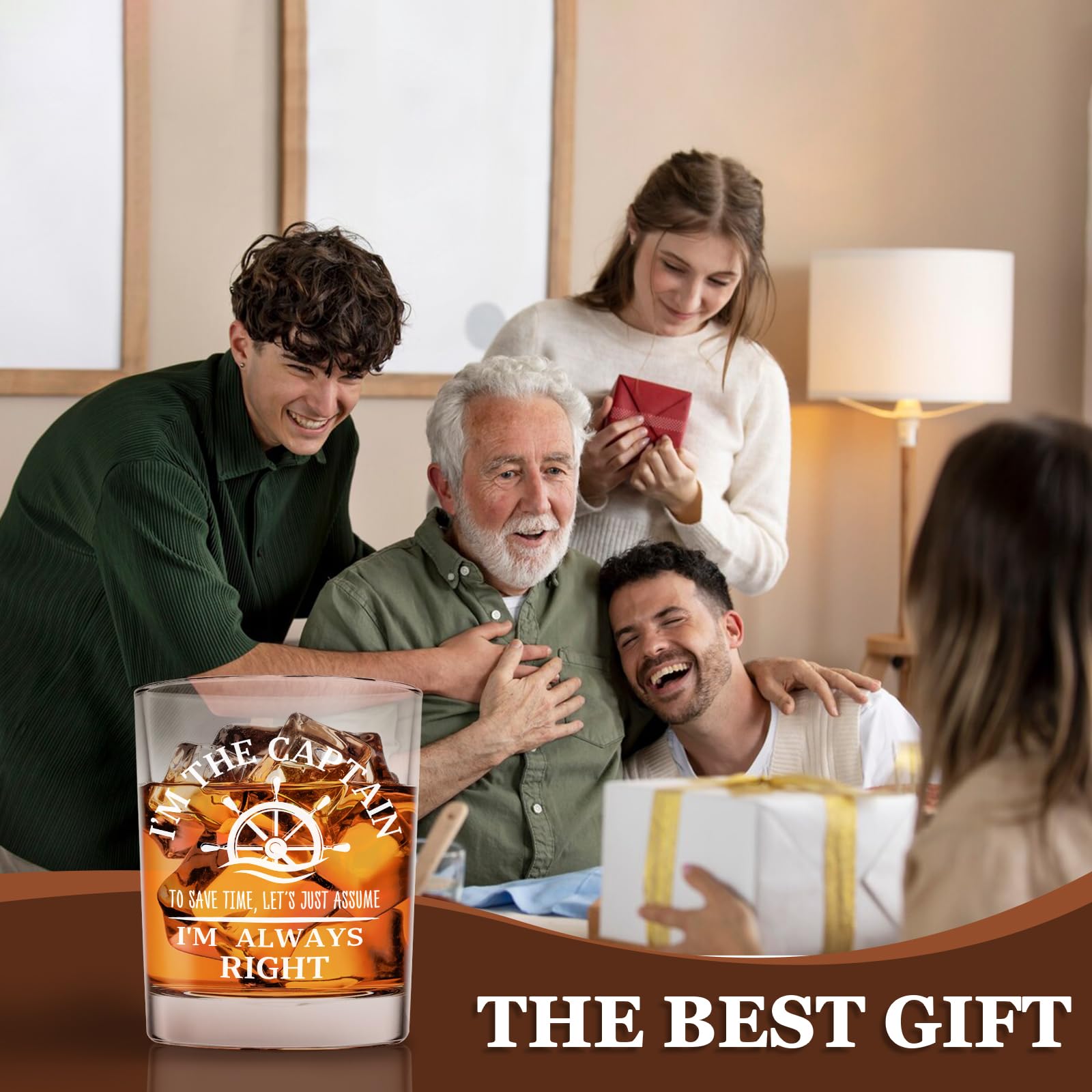 Voatok Uso diario Vaso Whisky Bourbon, perfecto para casa o reuniones.