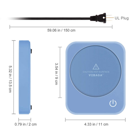 Cable de 59 pulgadas de VOBAGA para una colocación cómoda en el escritorio.