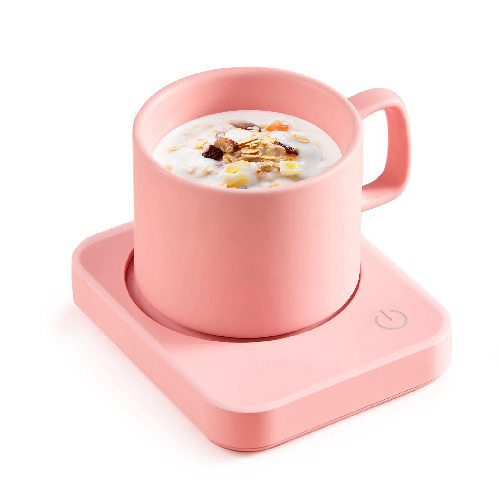 VOBAGA calentador de taza para escritorio mantiene café a temperatura óptima.