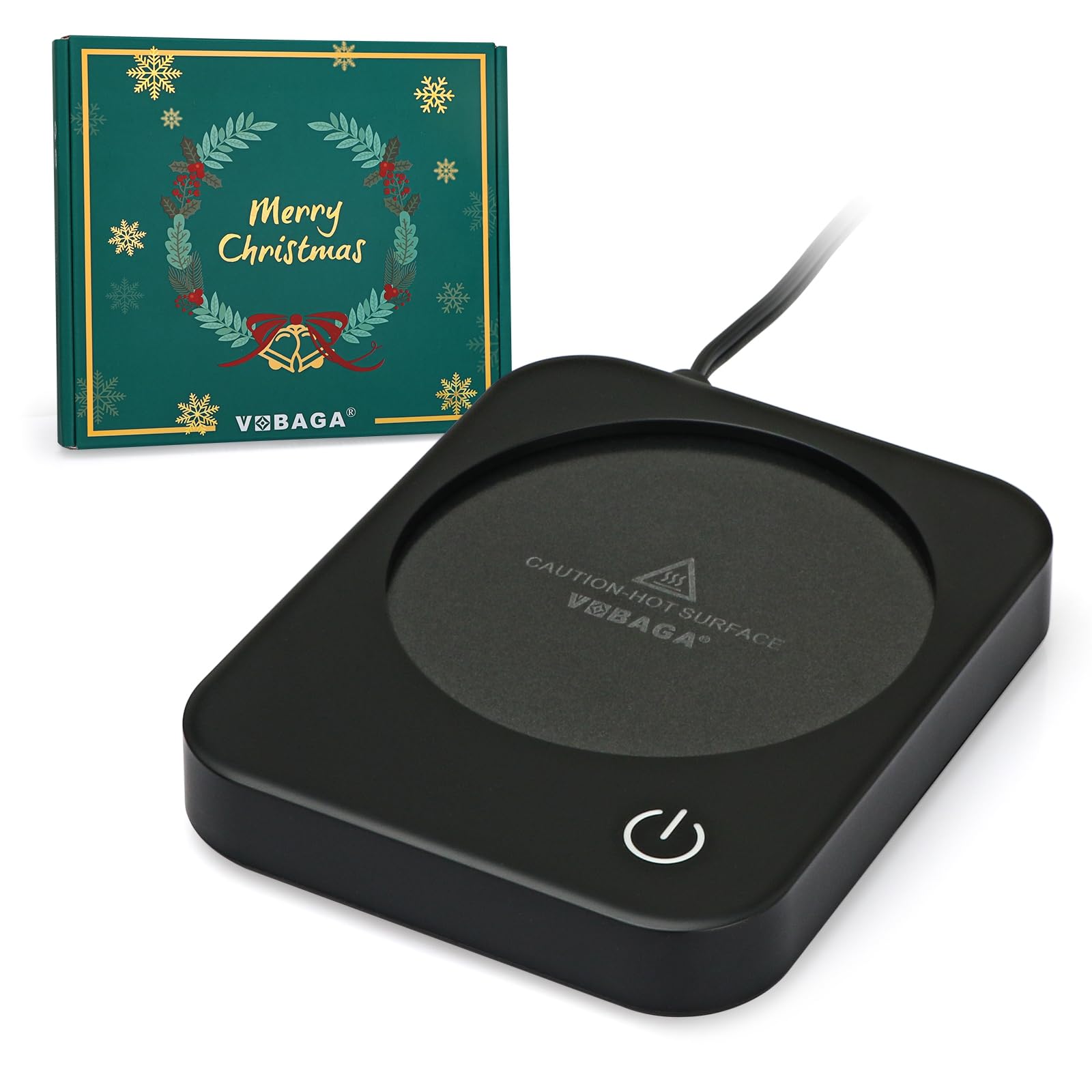 VOBAGA calentador-taza escritorio mantiene el café a temperatura ideal durante horas de trabajo