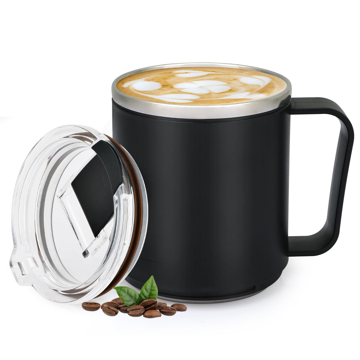 Taza VOBAGA 15 onzas con fondo plano para calentamiento uniforme.