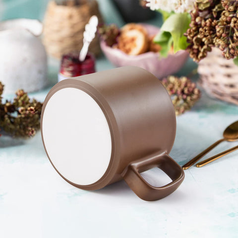Taza VOBAGA 11oz apta para microondas, facilita calentar bebidas