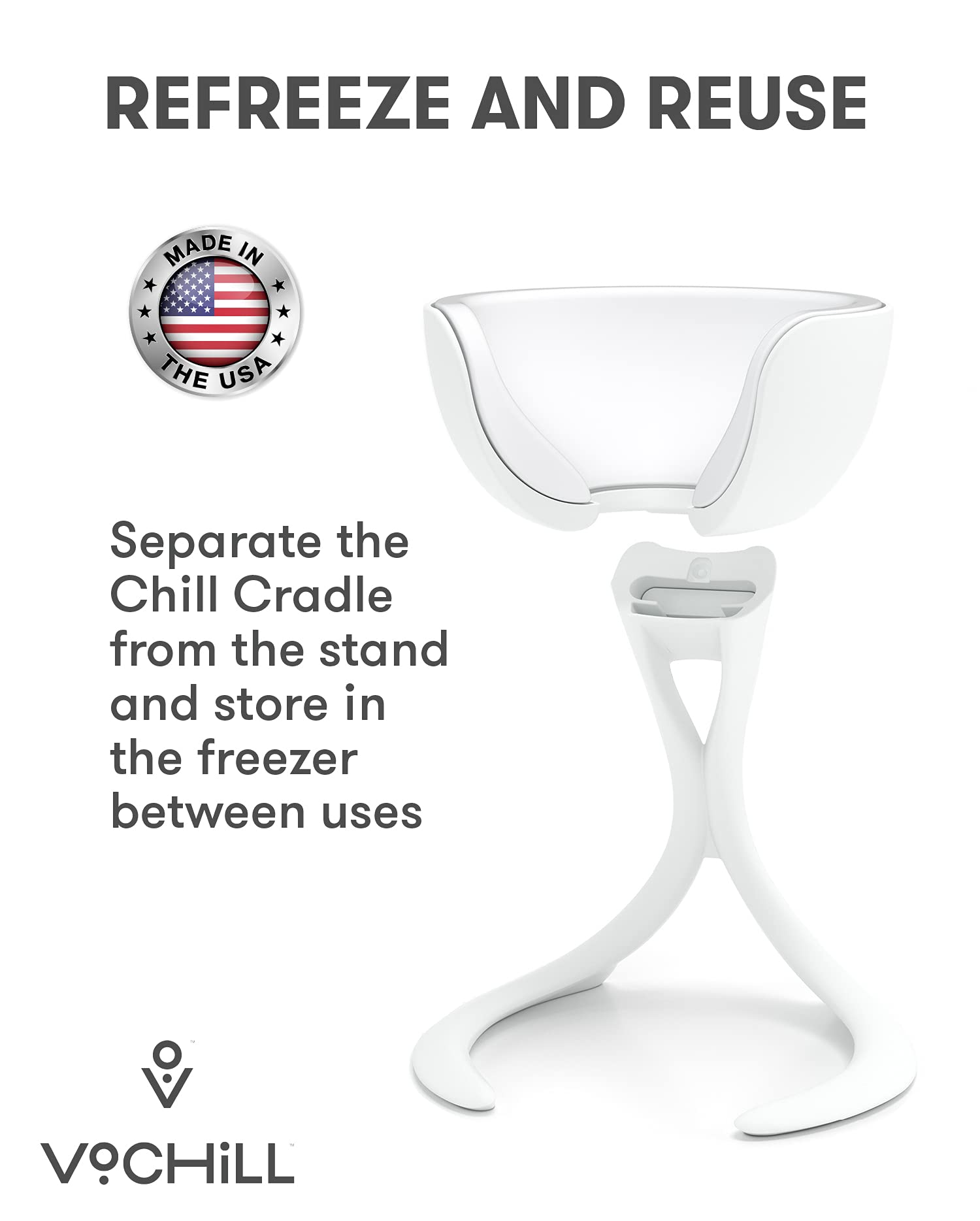 VoChill, diseño hecho en EE. UU., para enfriar rápidamente una copa