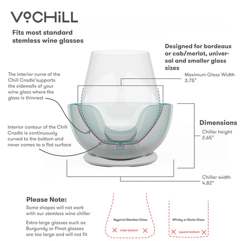 VoChill enfriamiento activo para vinos blancos, rosados y espumosos