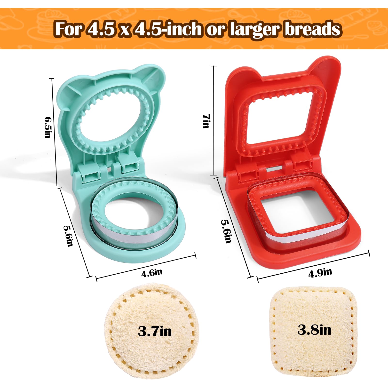 Vodolo sellador de sándwich con engranajes, sellado uniforme para rellenos consistentes