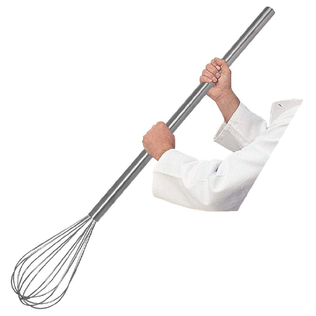 Batidor TableCraft MW40 Browne en forma de lágrima para emulsificar grandes lotes.