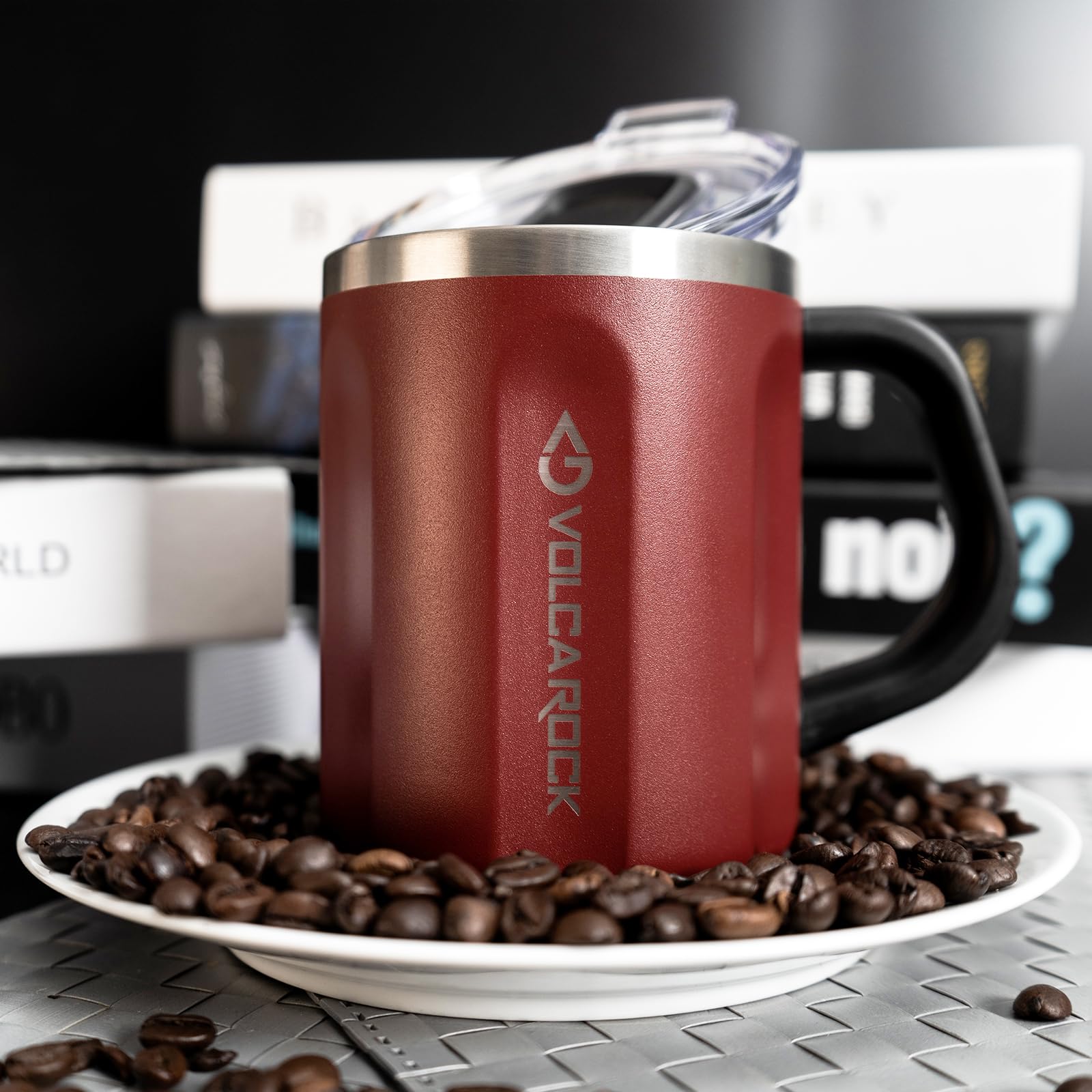 VOLCAROCK Taza de 16 onzas, perfecta para bebidas calientes o frías.