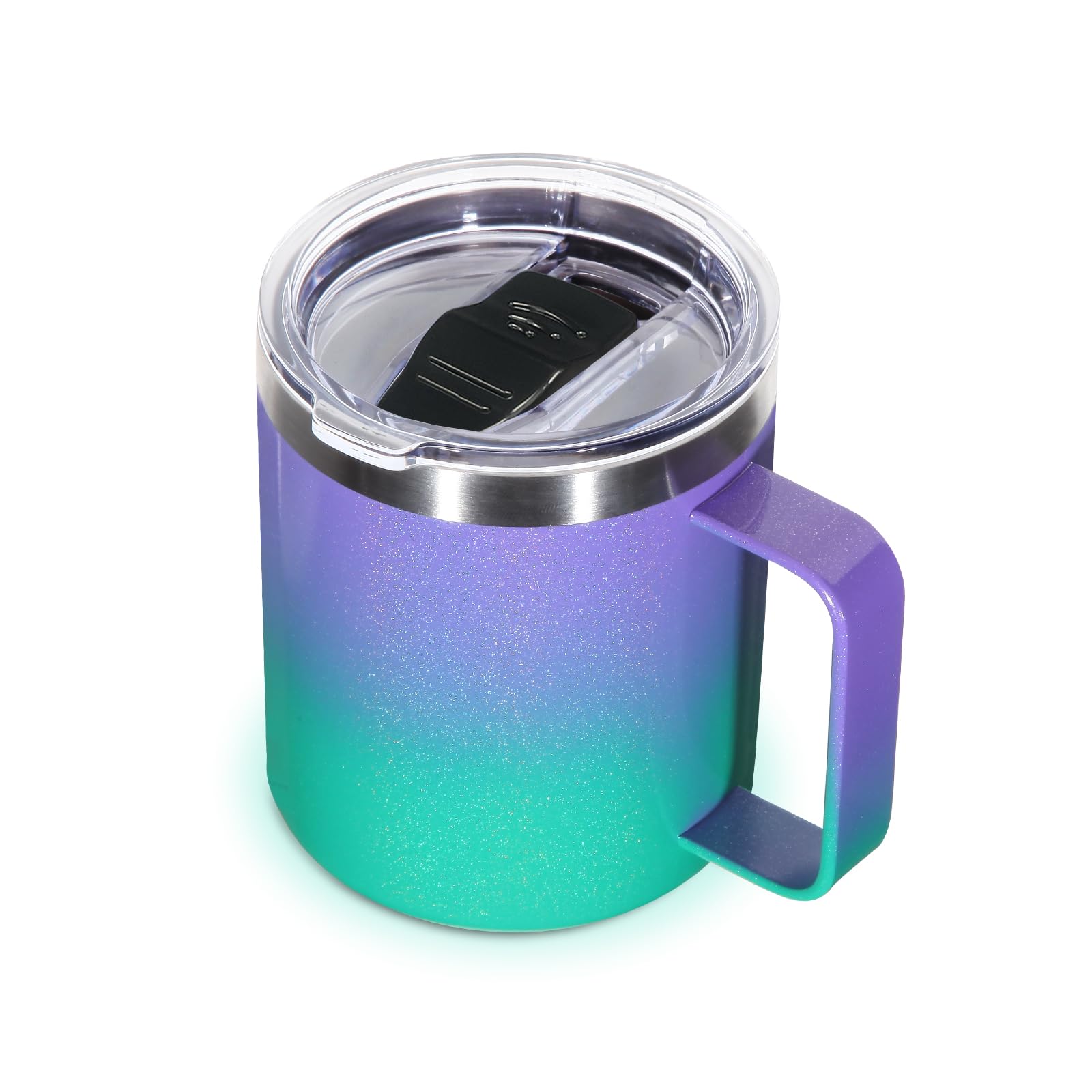 Volhoply taza termica 14oz con tapa deslizable, evita derrames