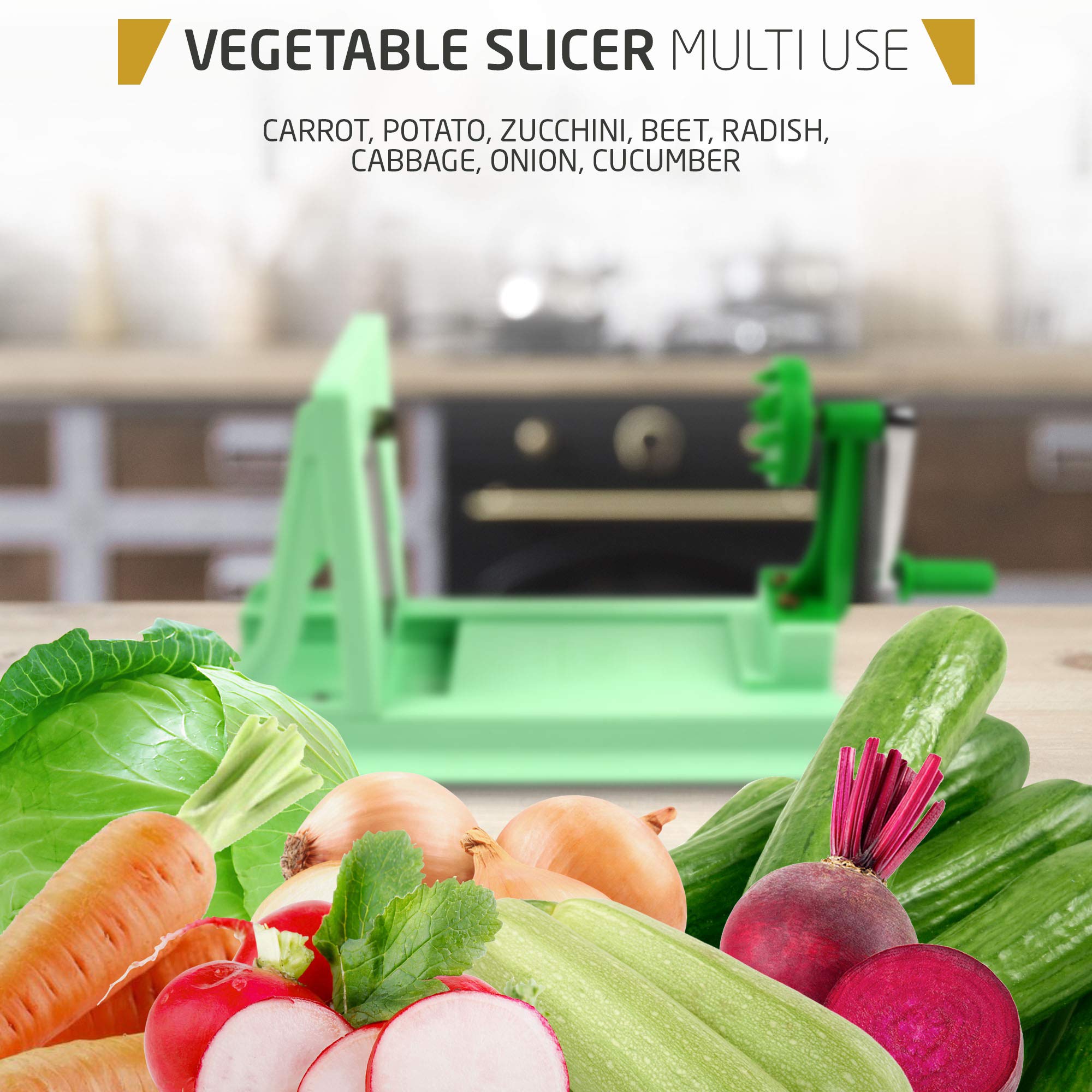 Vollum espiralizador ideal para calabacín y calabaza en ensaladas.