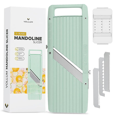 Vollum Narrow Mandoline, corte principal preciso para verduras y frutas, resultados uniformes.