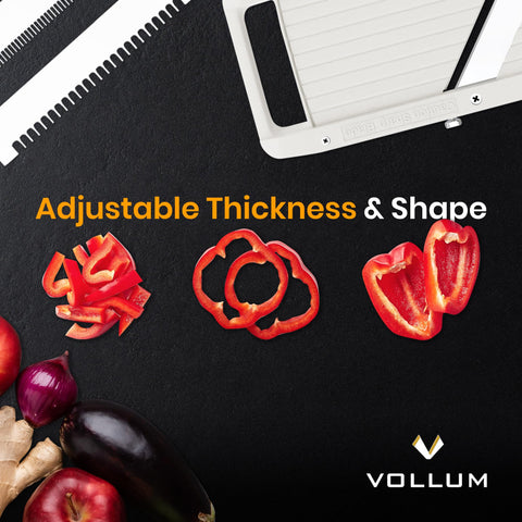 Vollum Narrow Mandoline, tamaño compacto ideal para la cocina moderna.