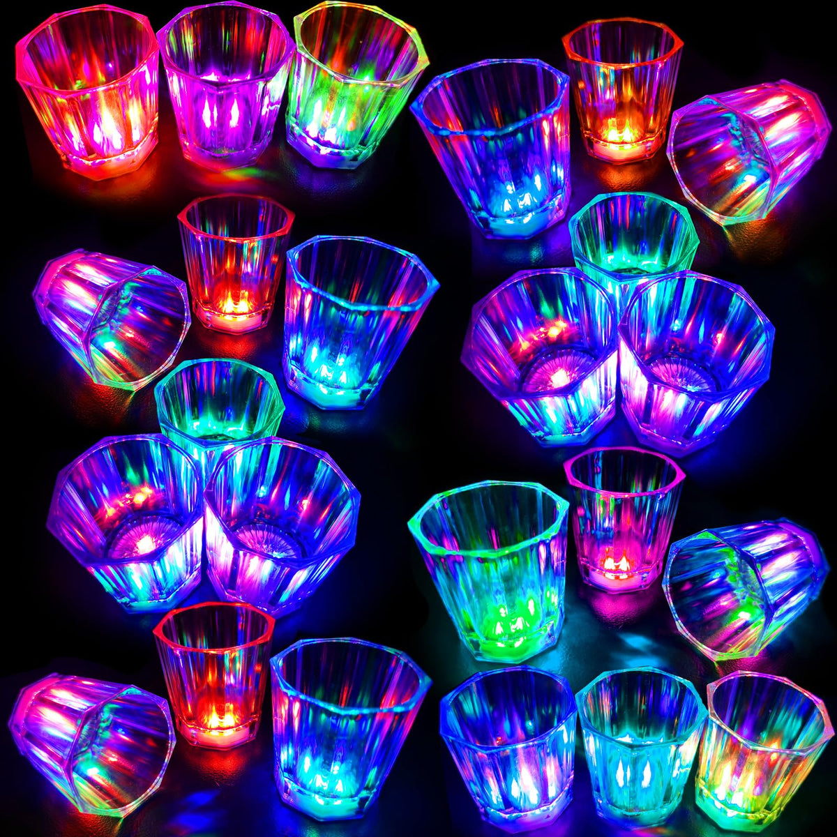 Vaso Volpeblu chupito LED brillantes para fiestas y ambiente animado