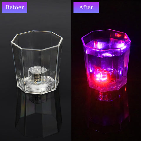 Vaso Volpeblu chupito LED translúcidos con luces suaves para eventos