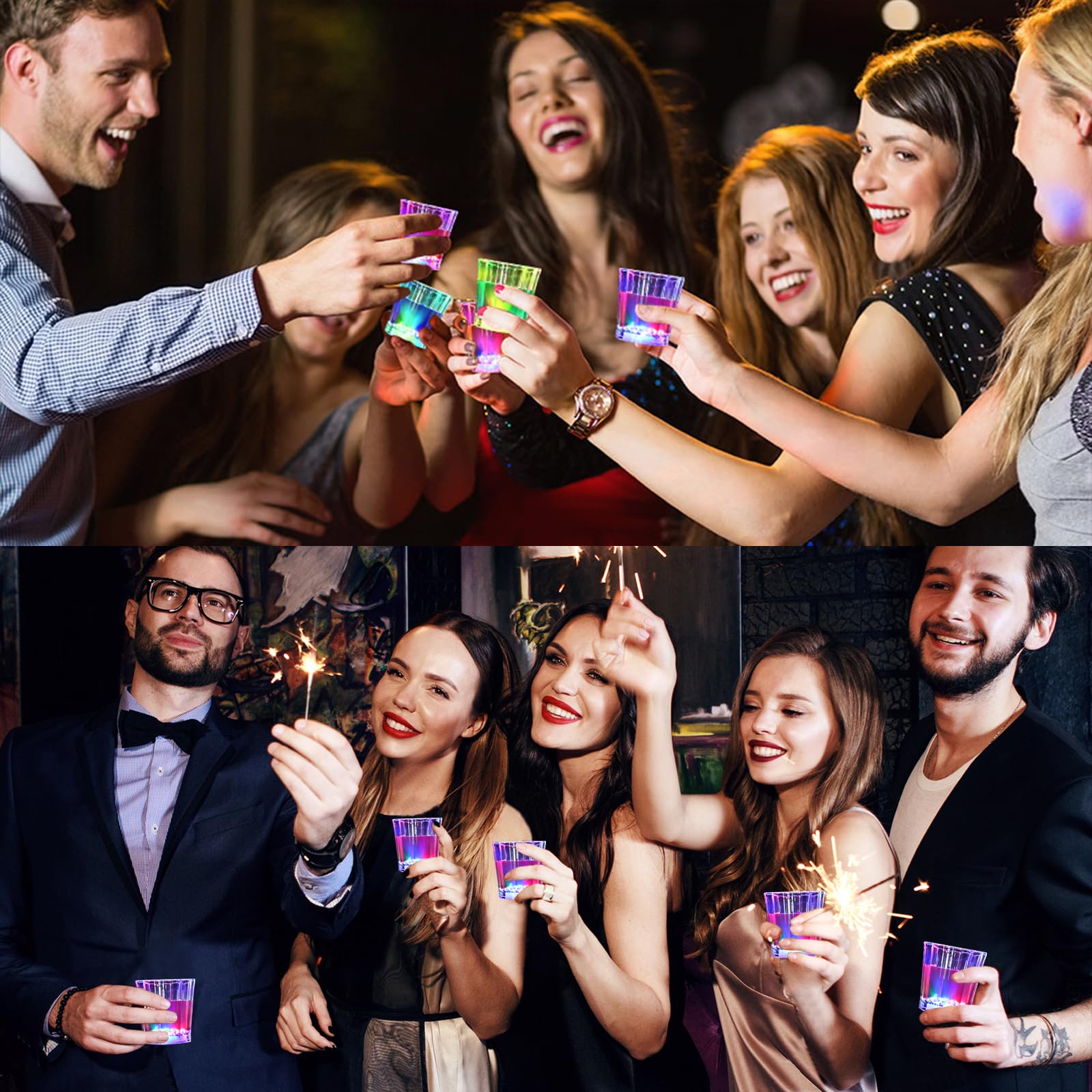 Vaso Volpeblu chupito LED 2oz ideal para regalos de fiesta