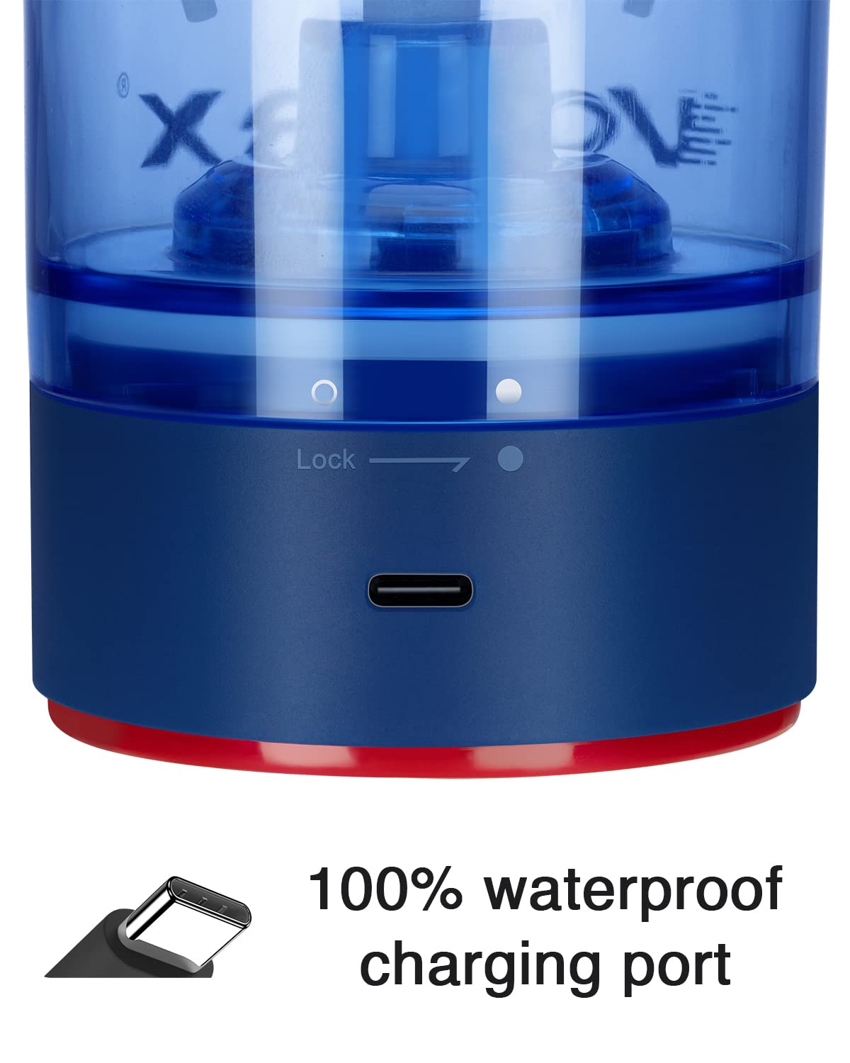 VOLTRX VortexBoost cuerpo IPX5, fácil de lavar bajo el grifo