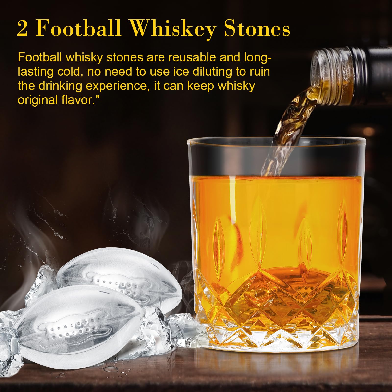 VONATES estuche regalo whisky, regalo perfecto para amantes del deporte