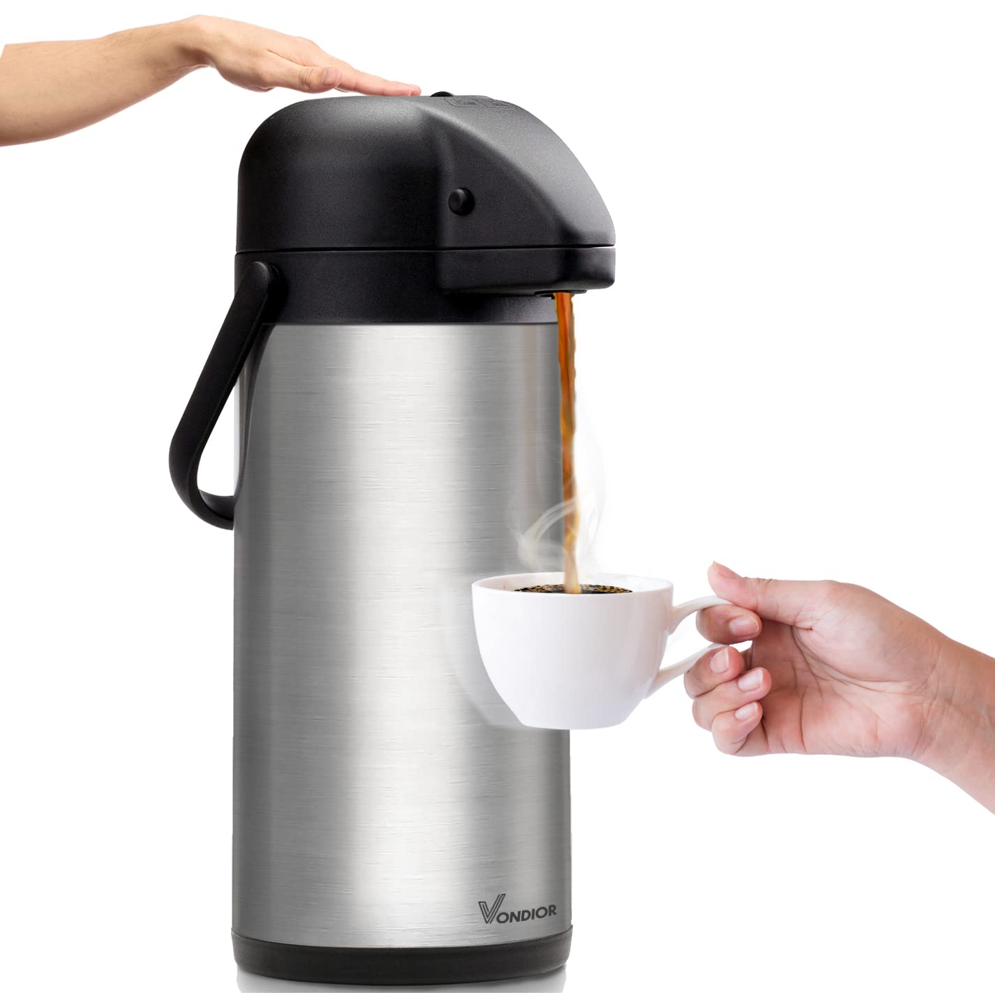 VONDIOR cafetera térmica con bomba para servir bebidas con un solo toque