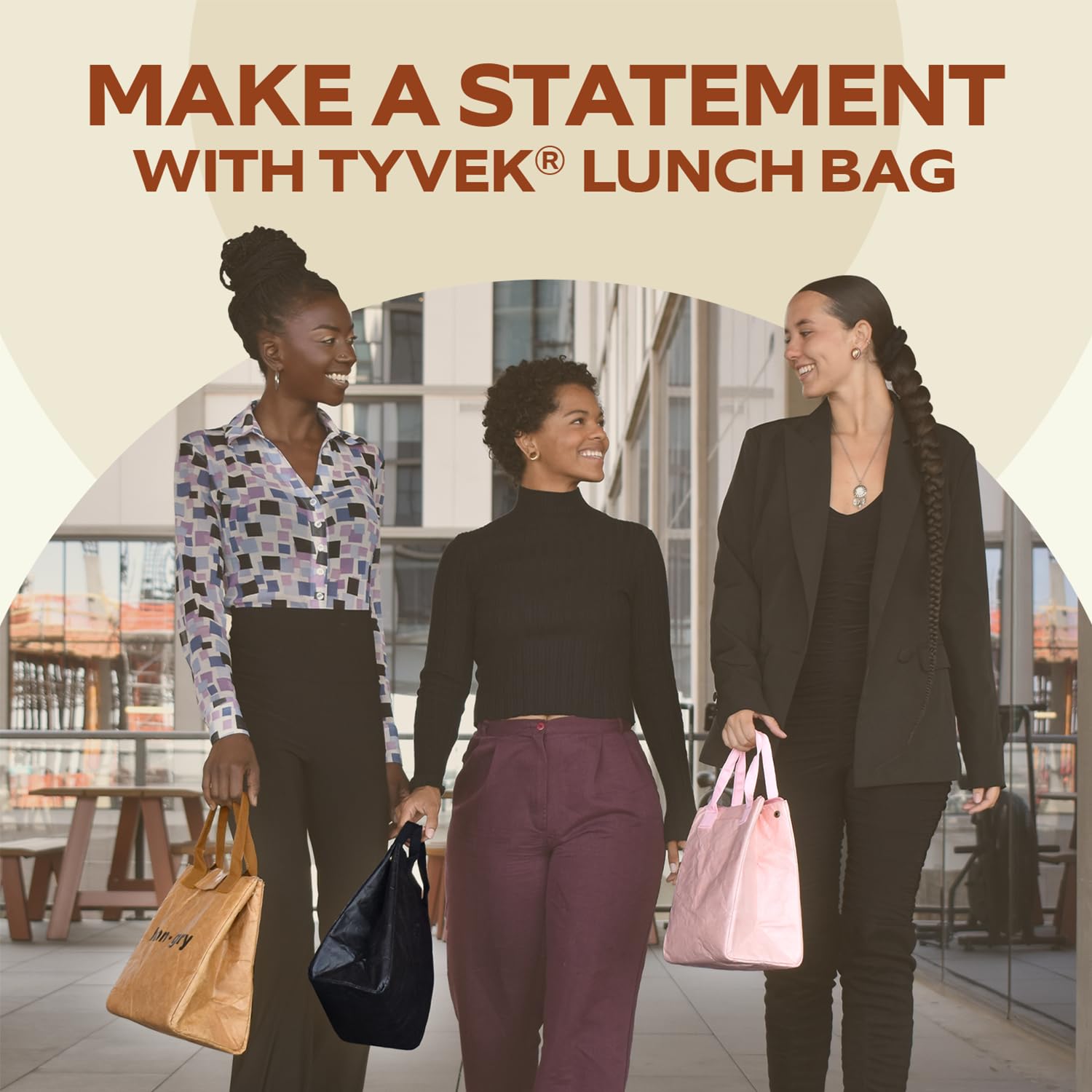 VonNova bolsa de almuerzo, diseño moderno, perfecta para oficina y campus.