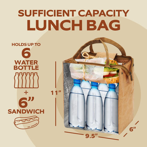 VonNova capacidad 7L, espacio para comidas, snacks y utensilios.