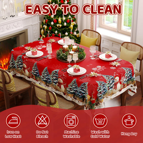 Mantel Vorhomness con acabado impermeable protege la mesa ante derrames.