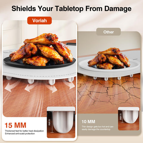 Voriah diseño plegable ofrece almacenamiento cómodo en cocinas pequeñas.