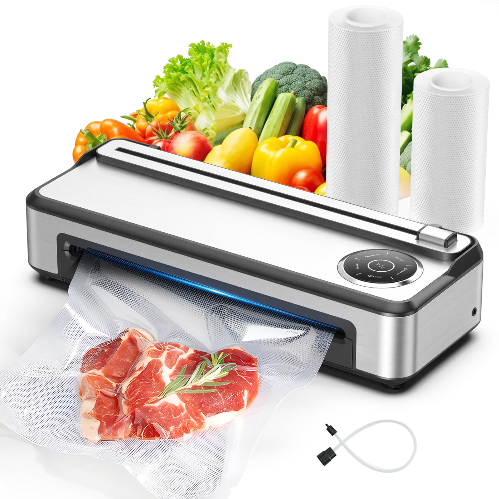 Voriah sellador al vacío frente, diseño elegante para cocinas modernas